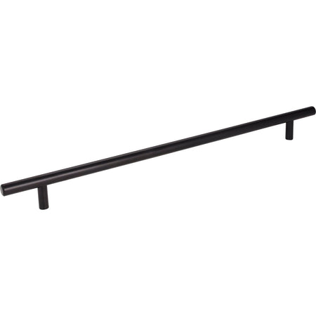 Elements 399MB: 319 mm cc Naples Round Bar Cabinet Pull - Matte Black