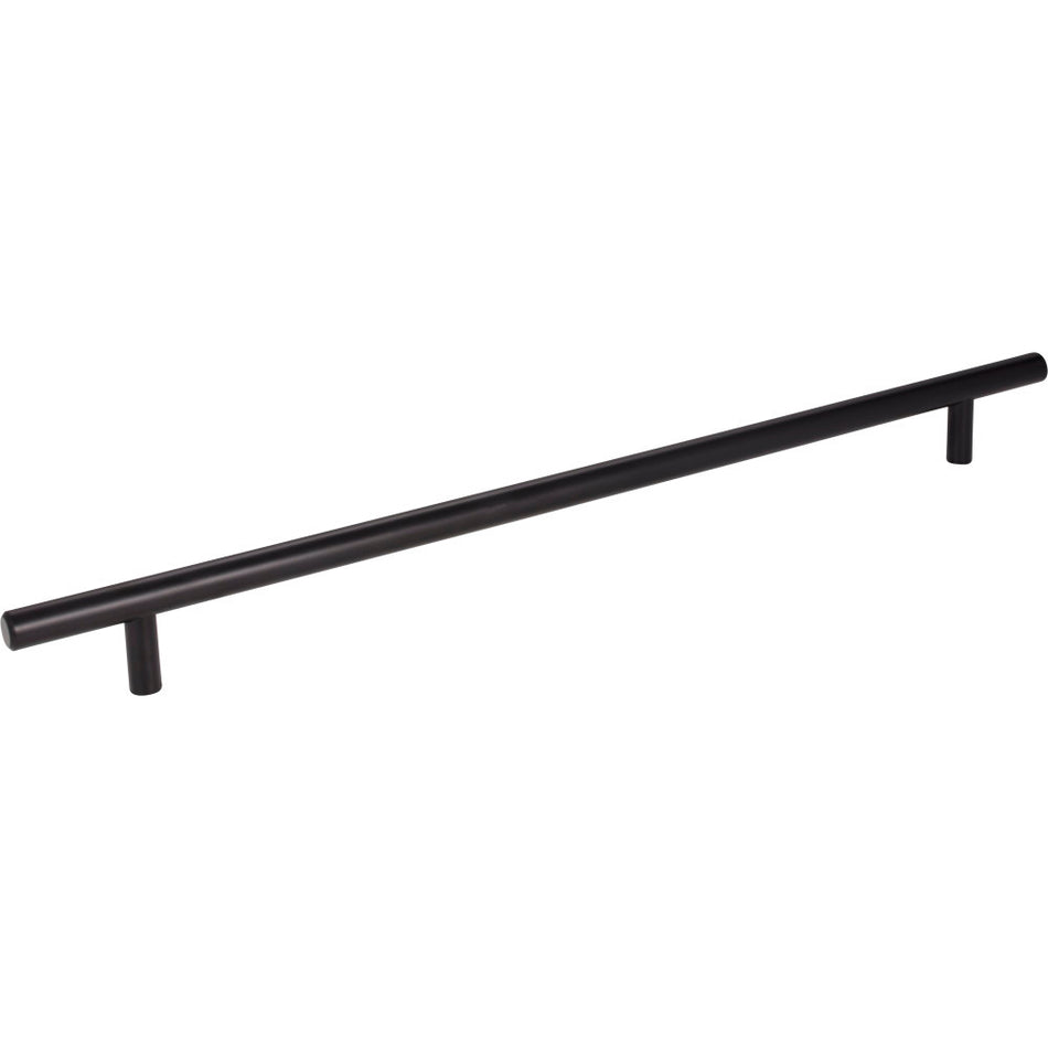 Elements 399MB: 319 mm cc Naples Round Bar Cabinet Pull - Matte Black