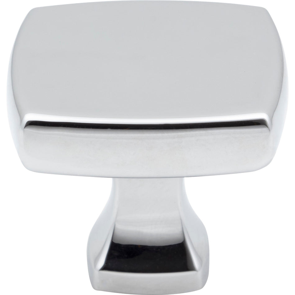 Jeffrey Alexander 663PC: 1-3/8" Griffin Square Cabinet Knob - Polished Chrome