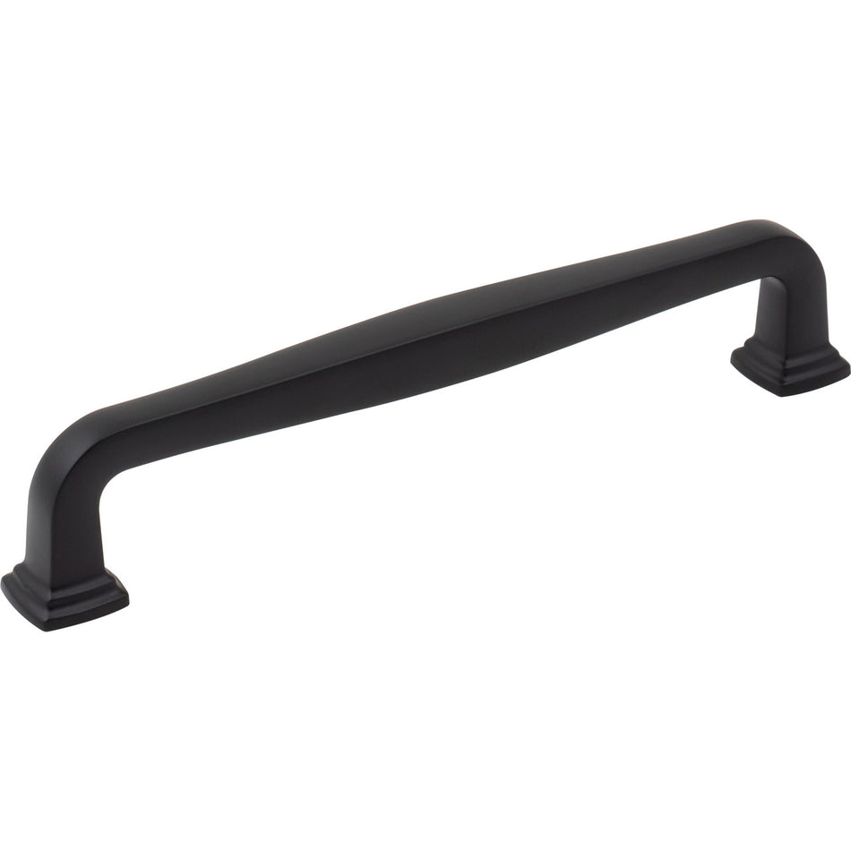 Jeffrey Alexander 782-160MB: 160mm cc Fontana Bar Cabinet Pull - Matte Black
