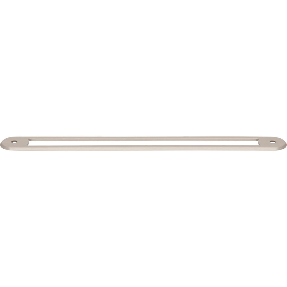 Top Knobs TK3356BSN: 8-13/16" Brockwell Oval Backplate - Brushed Satin Nickel