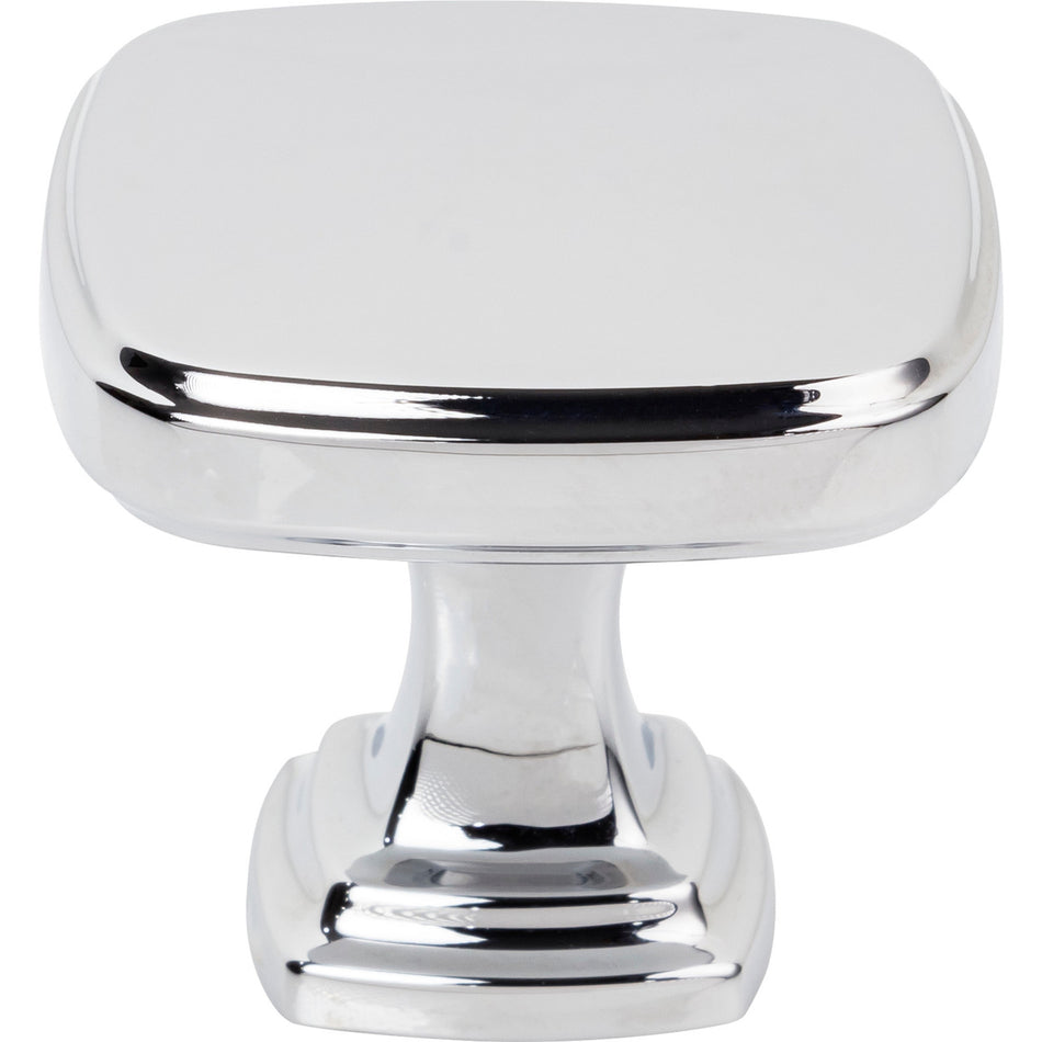 Jeffrey Alexander 782PC: 1-3/8" Fontana Square Cabinet Knob - Polished Chrome