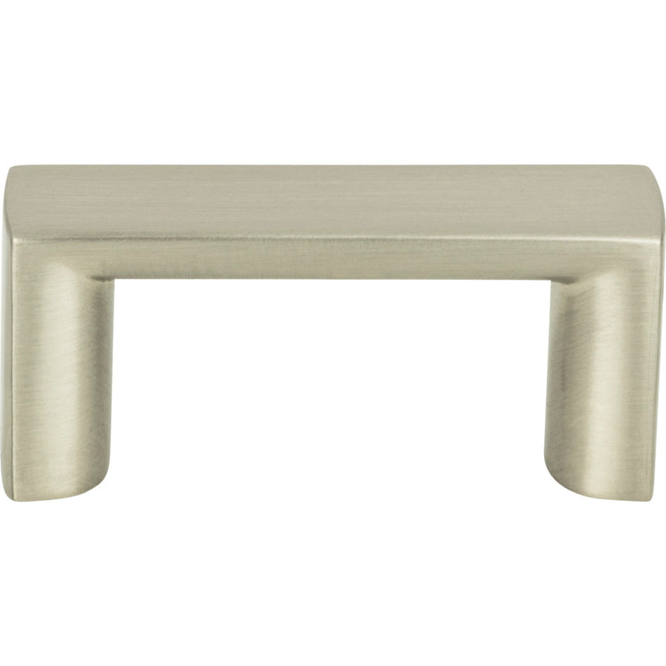Atlas 400-BN: 1-7/16" cc Tableau Squared Handle - Brushed Nickel