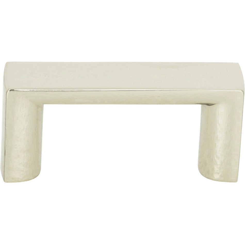 Atlas 400-PN: 1-7/16" cc Tableau Squared Handle - Polished Nickel
