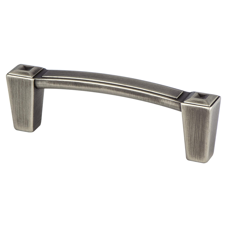 Berenson 4001-1VTN: 3" cc Connections Cabinet Pull - Vintage Nickel