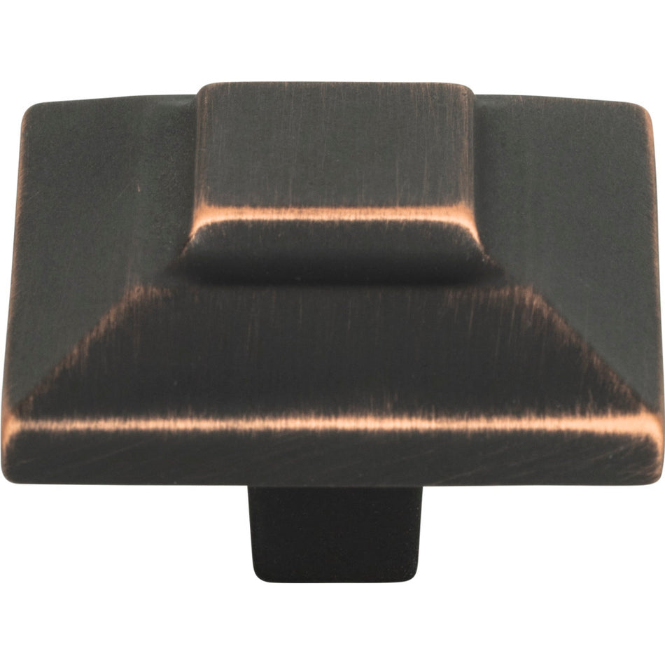 Atlas 4002-VB: 1-1/2" Trocadero Square Cabinet Knob - Venetian Bronze