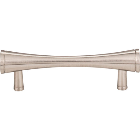 Elements 400SN: 3" cc Sedona Round Bar Cabinet Pull - Satin Nickel