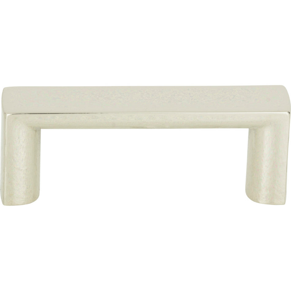 Atlas 401-PN: 1-7/8" cc Tableau Squared Handle - Polished Nickel