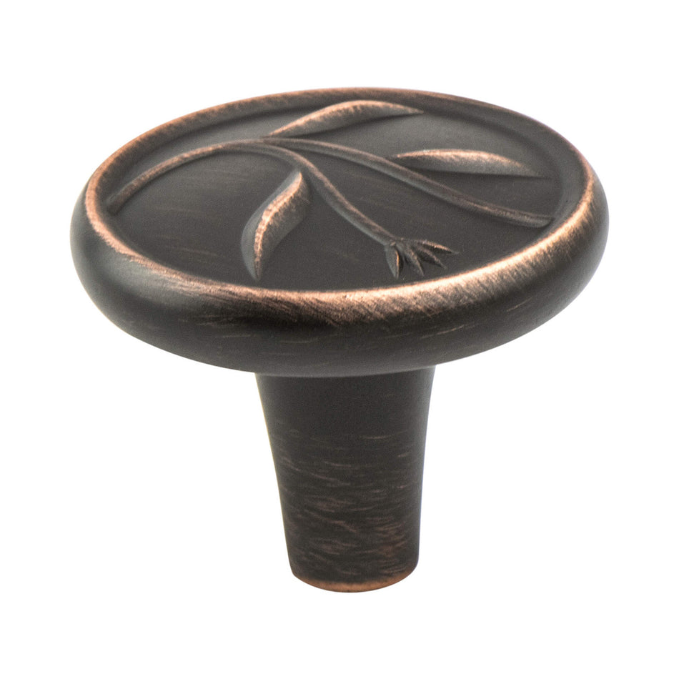 Berenson 4017-10VB: 1-3/8" Art Nouveau Cabinet Knob - Verona Bronze