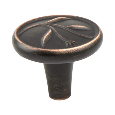 Berenson 4017-10VB: 1-3/8" Art Nouveau Cabinet Knob - Verona Bronze