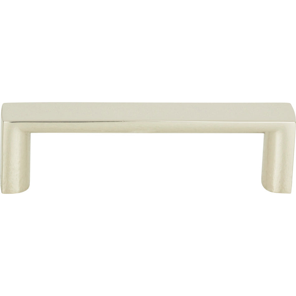 Atlas 402-PN: 2-1/2" cc Tableau Squared Handle - Polished Nickel