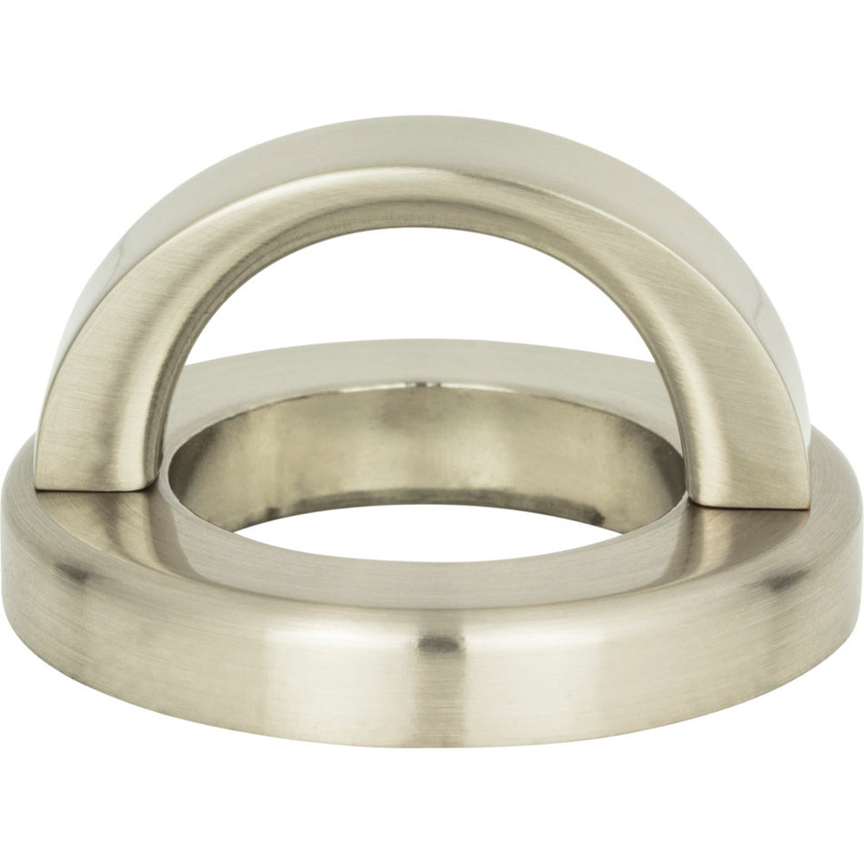 Atlas 404-BN: 1-7/16" Tableau Round Base & Top Cabinet Pull - Brushed Nickel