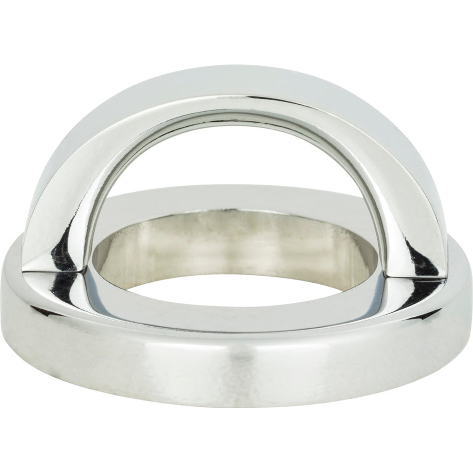 Atlas 404-CH: 1-7/16" Tableau Round Base & Top Cabinet Pull - Polished Chrome