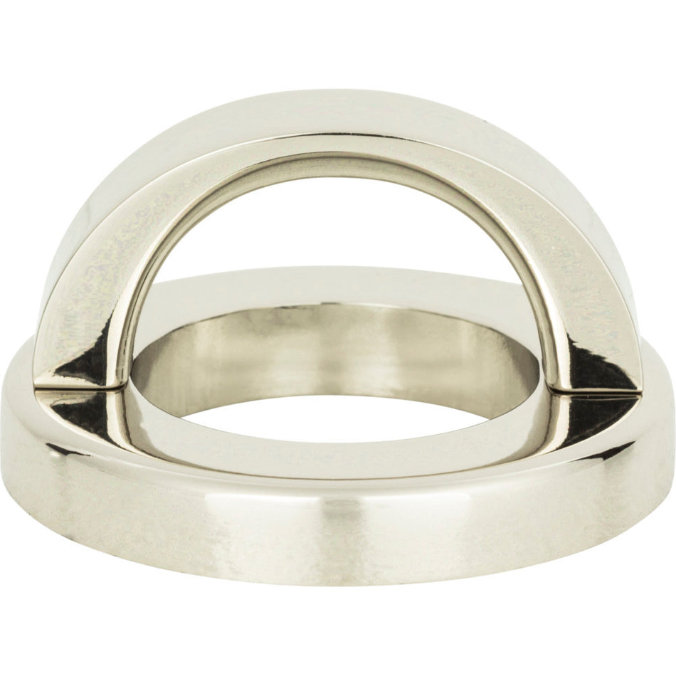 Atlas 404-PN: 1-7/16" Tableau Round Base & Top Cabinet Pull - Polished Nickel