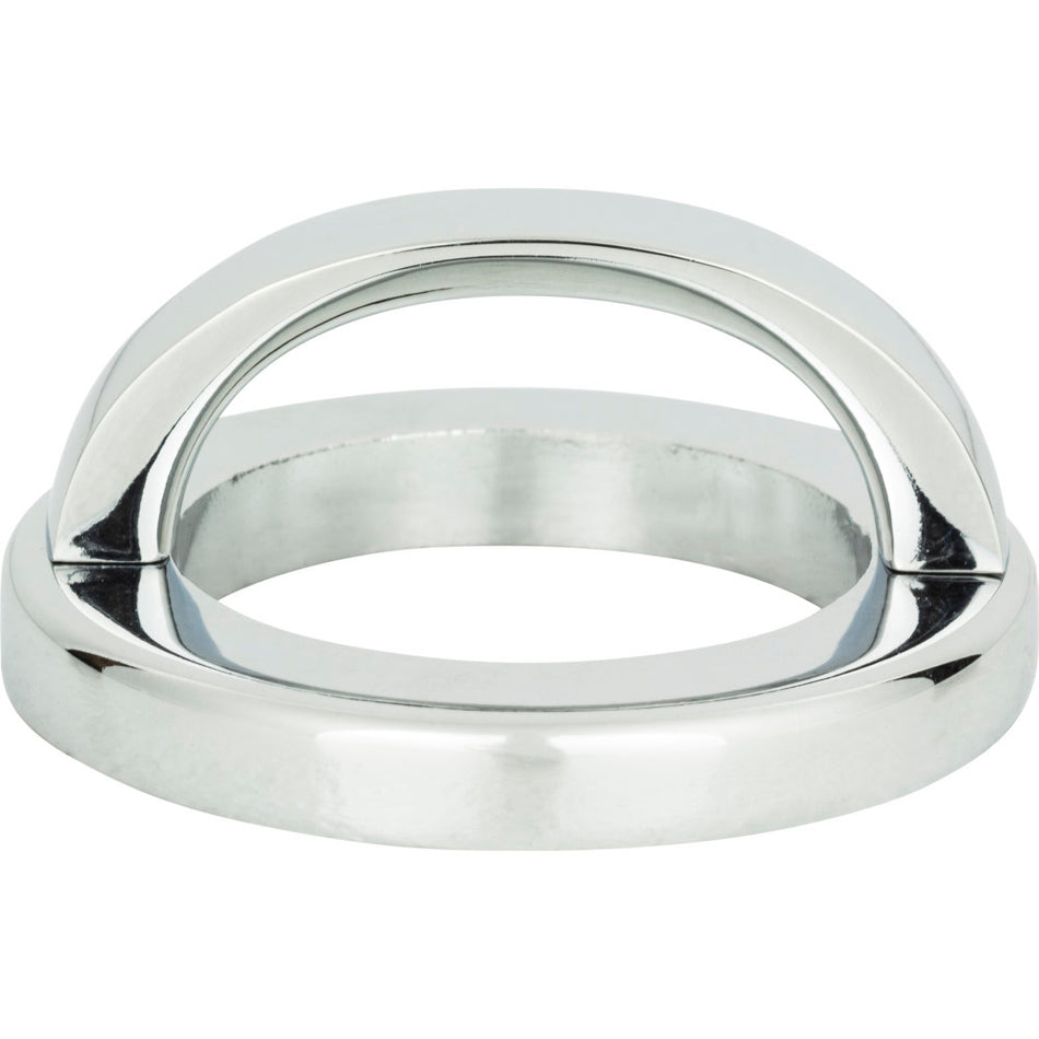 Atlas 405-CH: 2" Tableau Round Base & Top Cabinet Pull - Polished Chrome
