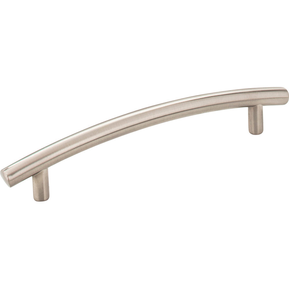 Elements 406-128SN: 128 mm cc Belfast Arch Bar Cabinet Pull - Satin Nickel