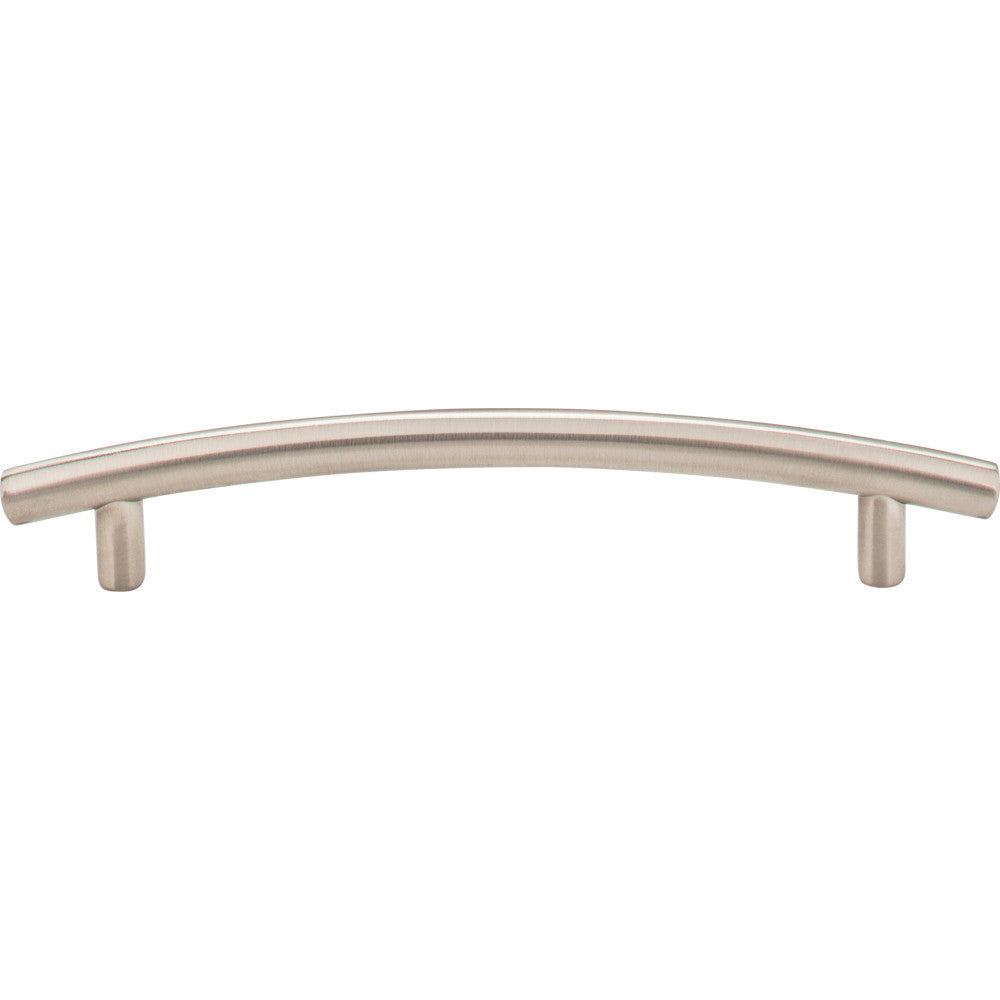 Elements 406-128SN: 128 mm cc Belfast Arch Bar Cabinet Pull - Satin Nickel