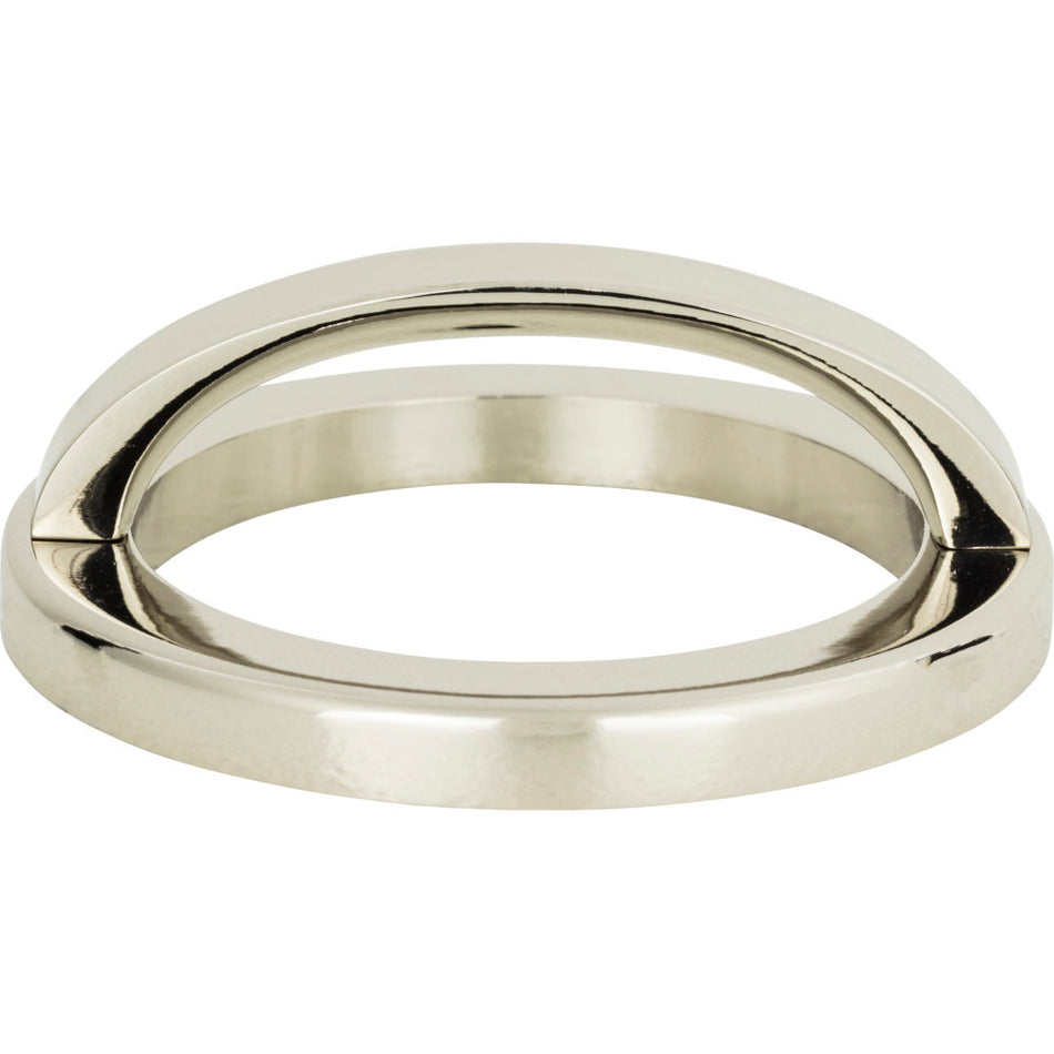 Atlas 406-PN: 2-15/16" Tableau Round Base & Top Cabinet Pull - Polished Nickel