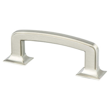 Berenson 4064-1BPN: 3" cc Hearthstone Cabinet Pull - Brushed Nickel