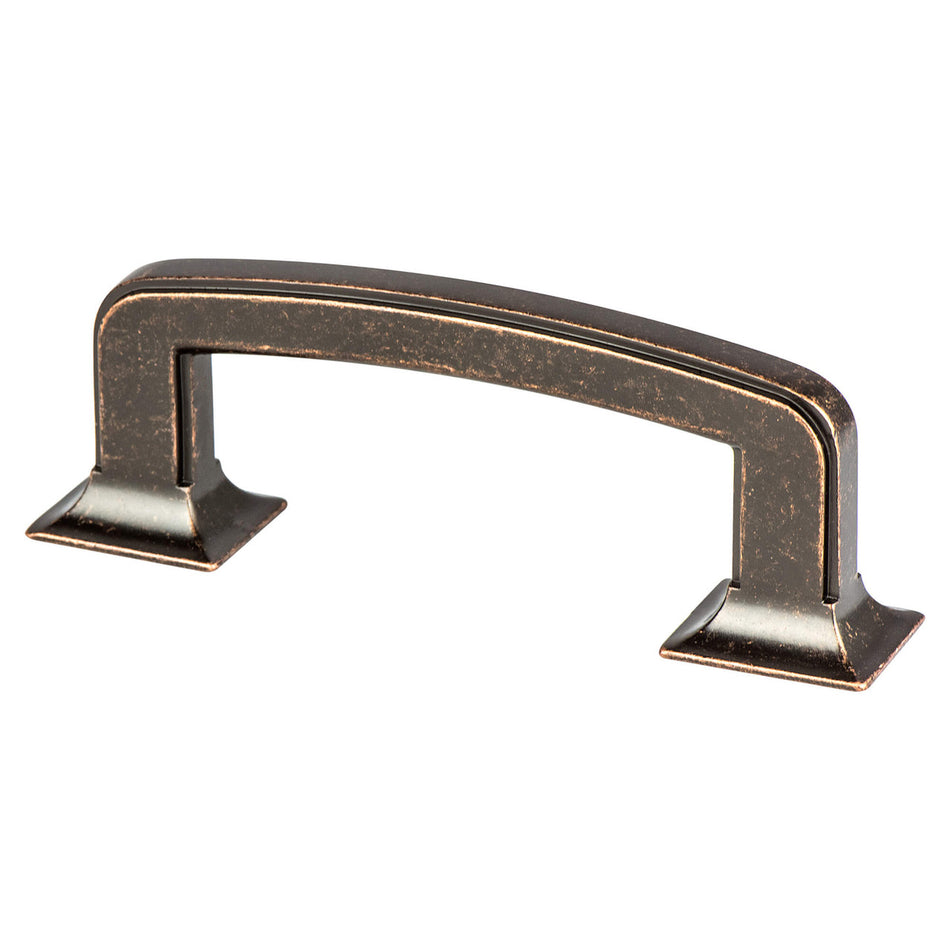 Berenson 4067-1WVB: 3" cc Hearthstone Cabinet Pull - Weathered Verona Bronze