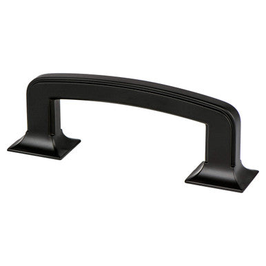 Berenson 4068-1055: 3" cc Hearthstone Cabinet Pull - Matte Black