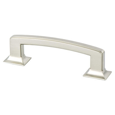 Berenson 4070-1BPN: 96mm cc Hearthstone Cabinet Pull - Brushed Nickel