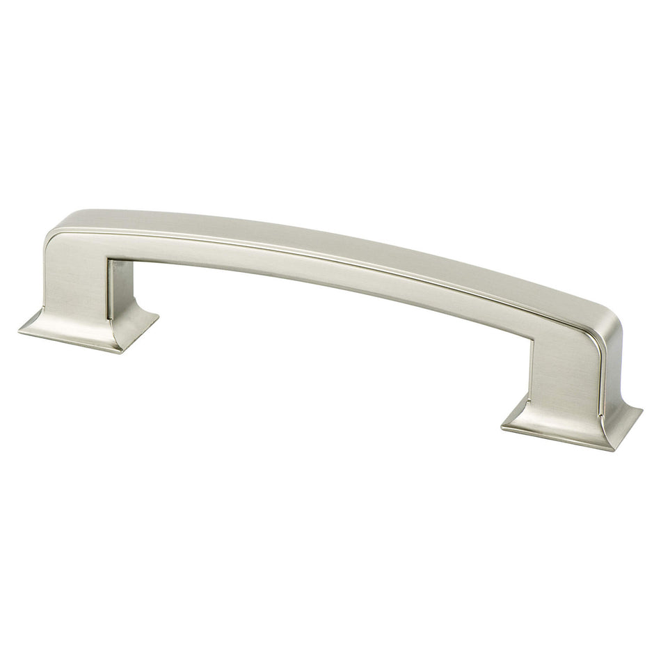 Berenson 4076-1BPN: 6" cc Hearthstone Cabinet Pull - Brushed Nickel