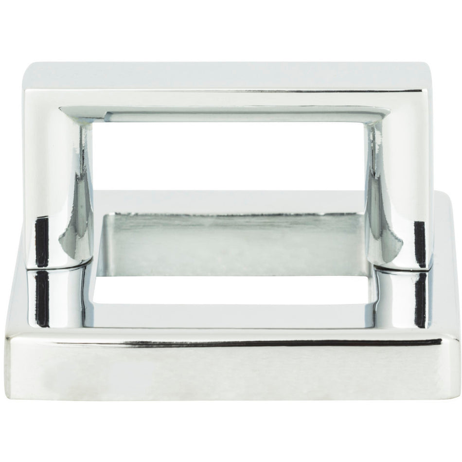 Atlas 408-CH: 1-7/8" Tableau Square Base & Top Cabinet Pull - Polished Chrome
