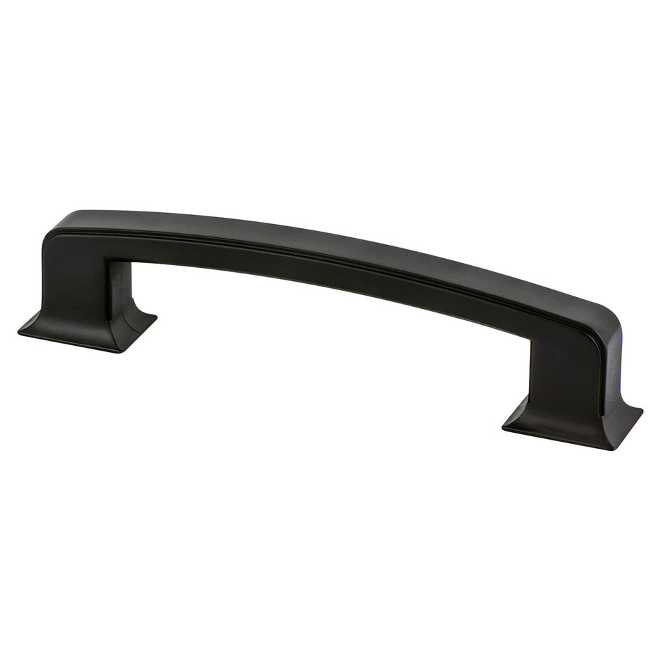 Berenson 4080-1055: 6" cc Hearthstone Cabinet Pull - Matte Black