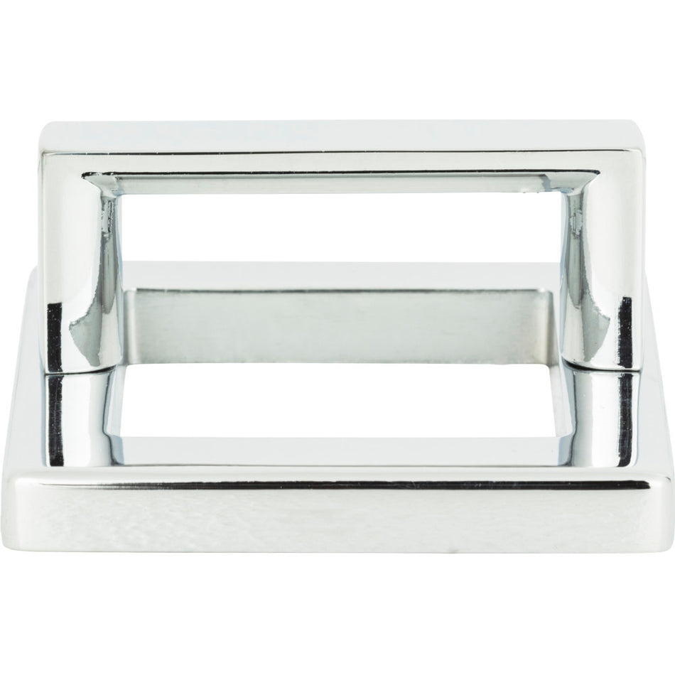 Atlas 409-CH: 2" Tableau Square Base & Top Cabinet Pull - Polished Chrome
