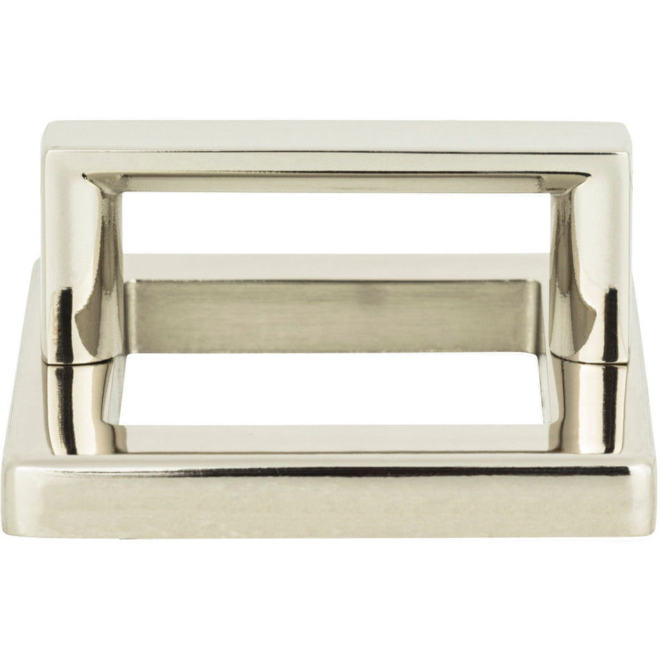 Atlas 409-PN: 2" Tableau Square Base & Top Cabinet Pull - Polished Nickel