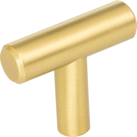 Elements 40BG: 1-9/16" Naples T-Bar Cabinet Knob - Brushed Gold