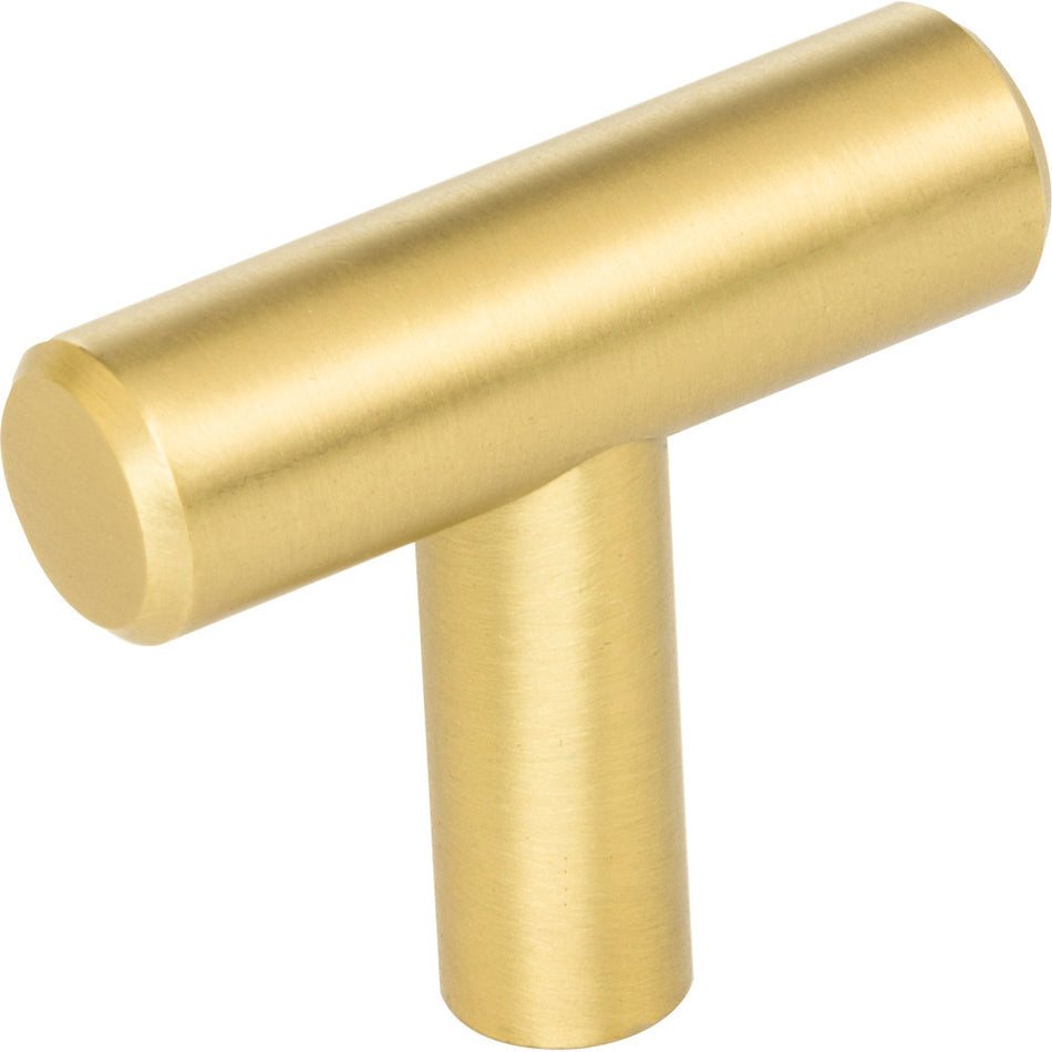 Elements 40BG: 1-9/16" Naples T-Bar Cabinet Knob - Brushed Gold