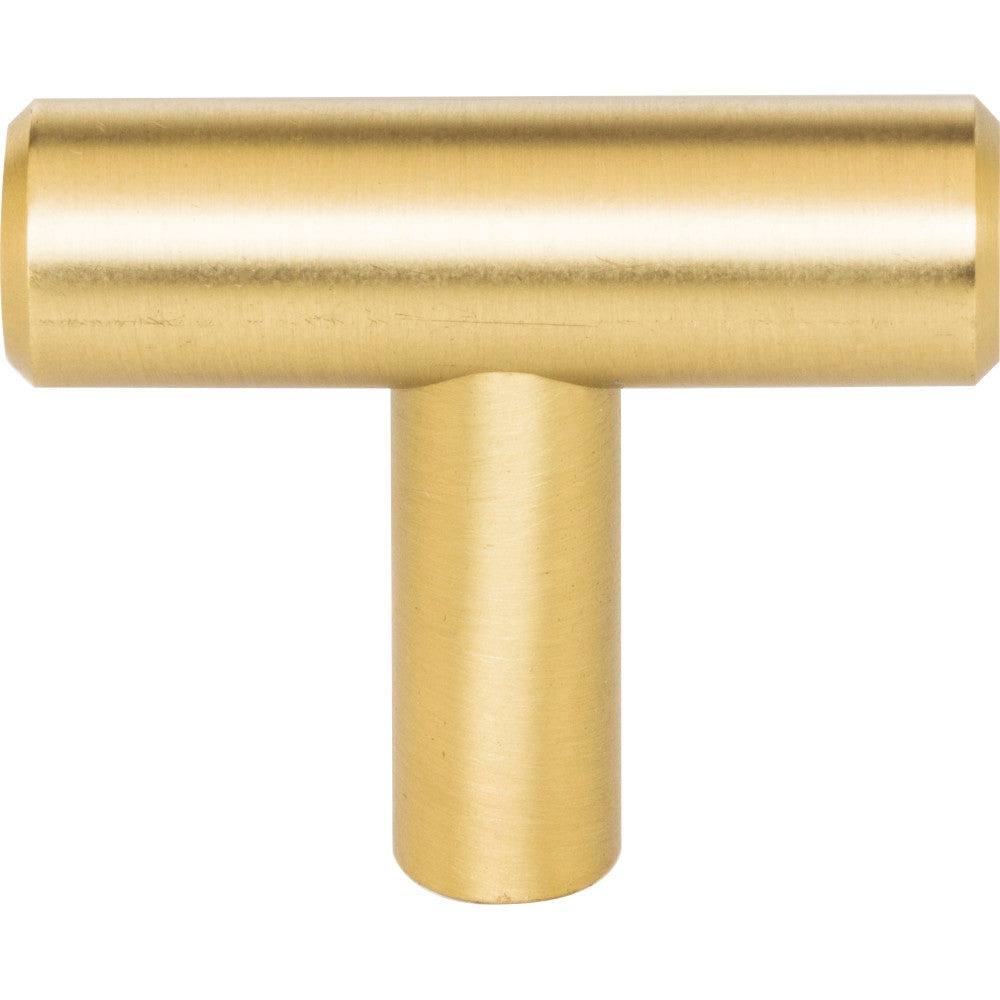 Elements 40BG: 1-9/16" Naples T-Bar Cabinet Knob - Brushed Gold