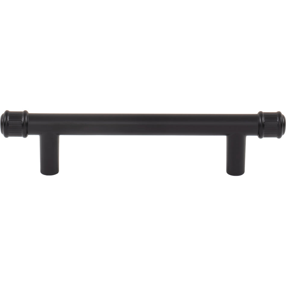 Top Knobs TK3291BLK: 3-3/4" cc Elland Cabinet Pull - Flat Black