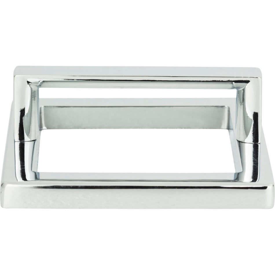 Atlas 410-CH: 2-15/16" Tableau Square Base & Top Cabinet Pull - Polished Chrome