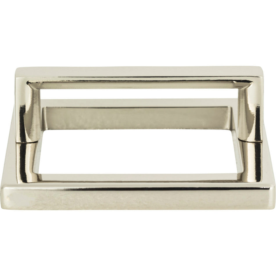 Atlas 410-PN: 2-15/16" Tableau Square Base & Top Cabinet Pull - Polished Nickel