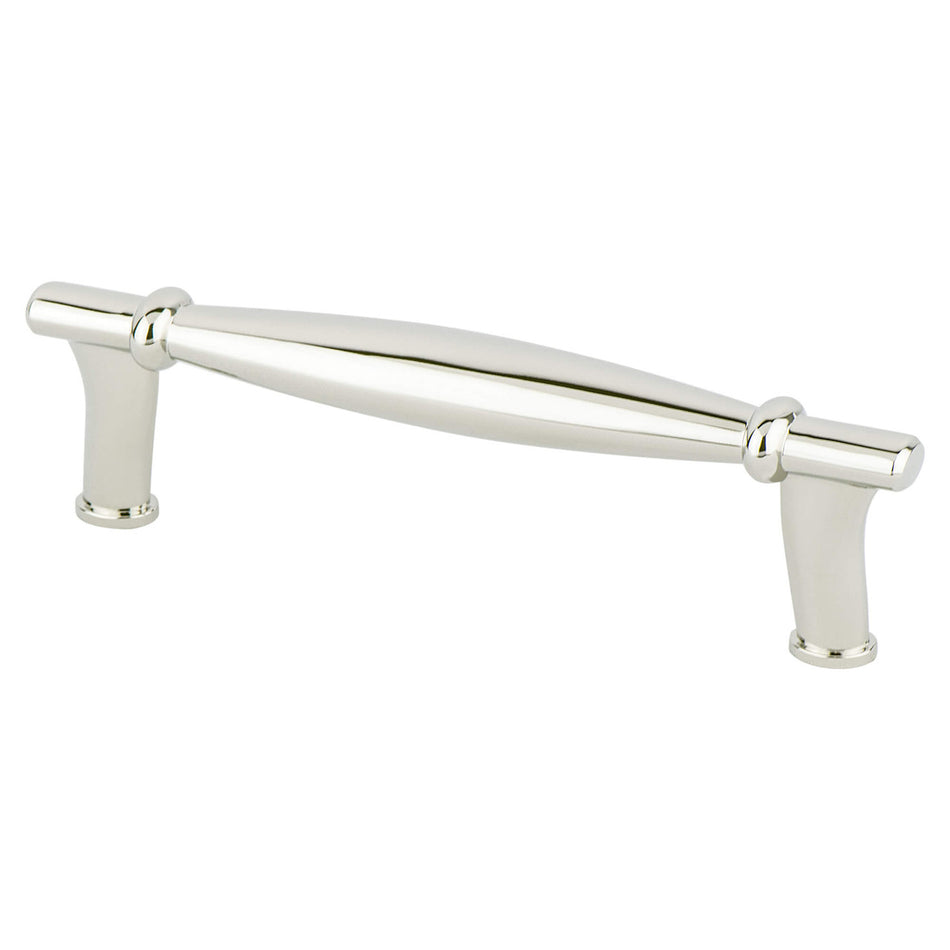 Berenson 4107-1014: 96mm cc Dierdra Cabinet Pull - Polished Nickel