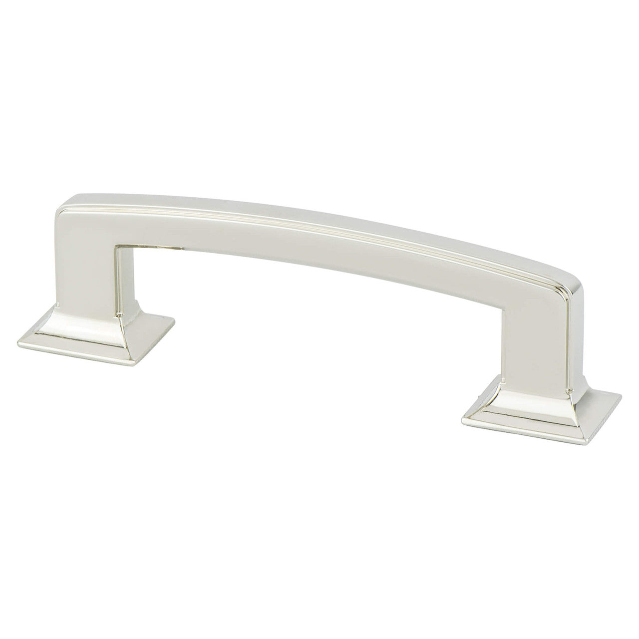 Berenson 4140-1014: 96mm cc Designers Group Ten Cabinet Pull - Polished Nickel