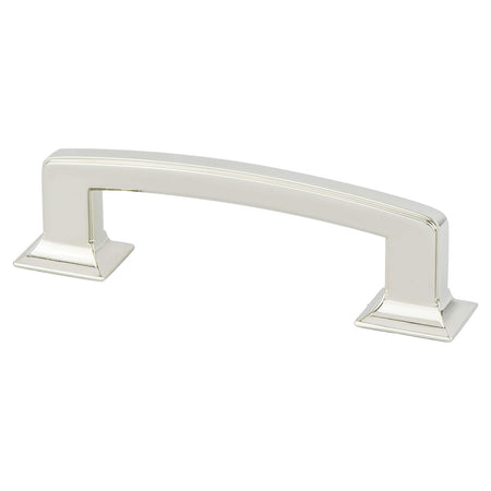 Berenson 4140-1014: 96mm cc Designers Group Ten Cabinet Pull - Polished Nickel