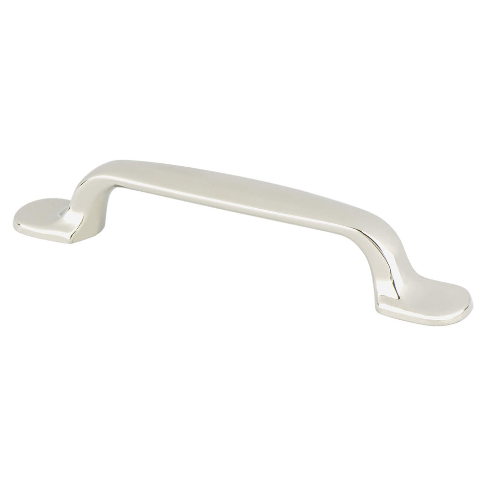 Berenson 4144-1014: 96mm cc Designers Group Ten Cabinet Pull - Polished Nickel