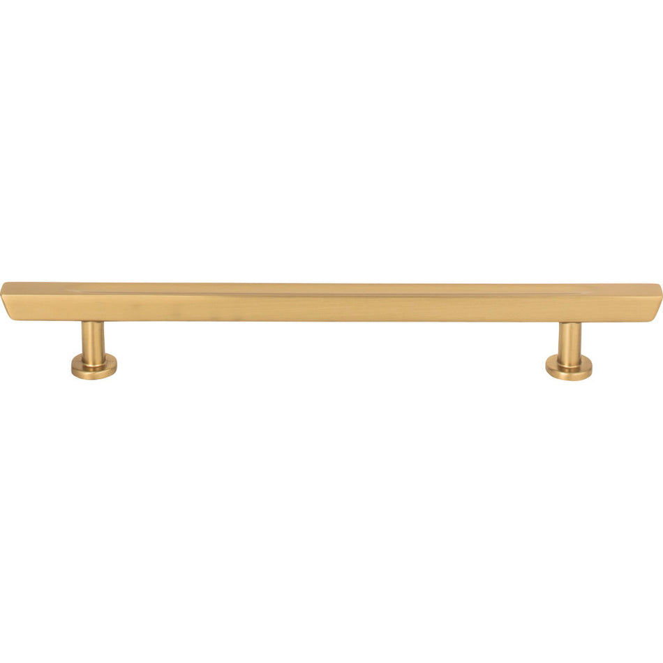 Atlas 416-WB: 6-5/16" cc Conga Cabinet Pull - Warm Brass