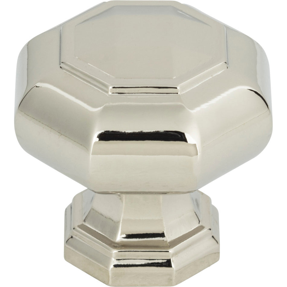 Atlas 418-PN: 1-1/4" Elizabeth Cabinet Knob - Polished Nickel