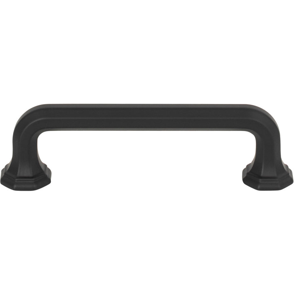 Atlas 419-BL: 3-3/4" cc Elizabeth Cabinet Pull - Matte Black