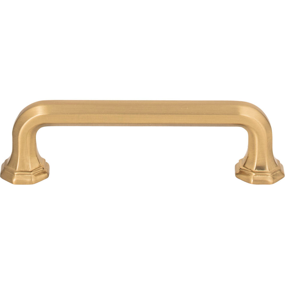 Atlas 419-WB: 3-3/4" cc Elizabeth Cabinet Pull - Warm Brass