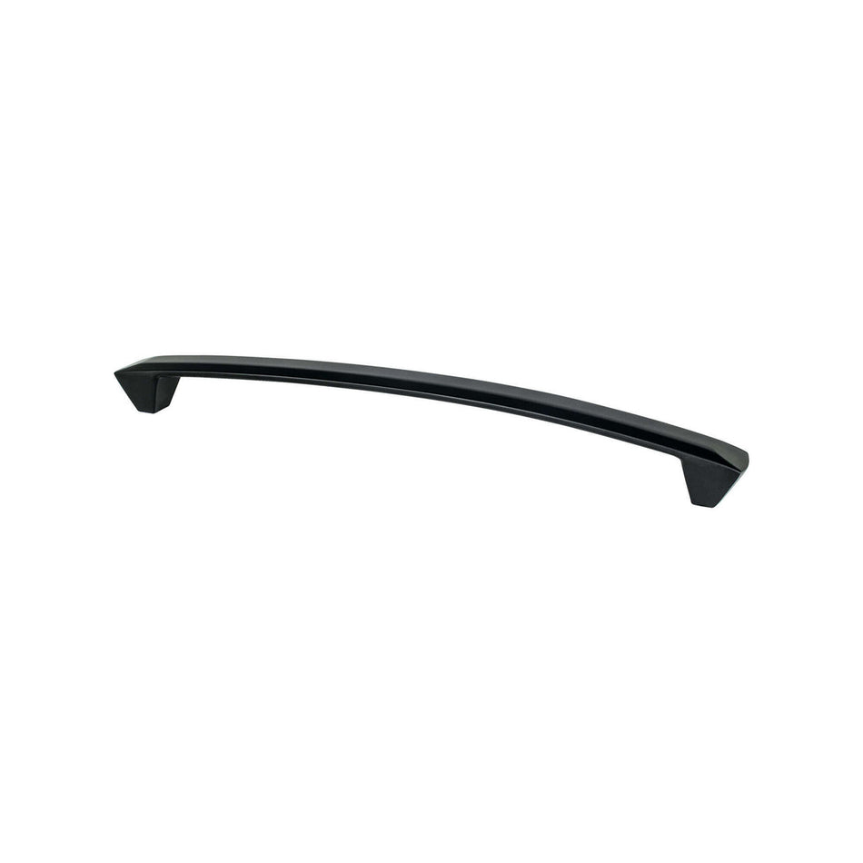 Berenson 4211-1055: 224mm cc Laura Cabinet Pull - Matte Black