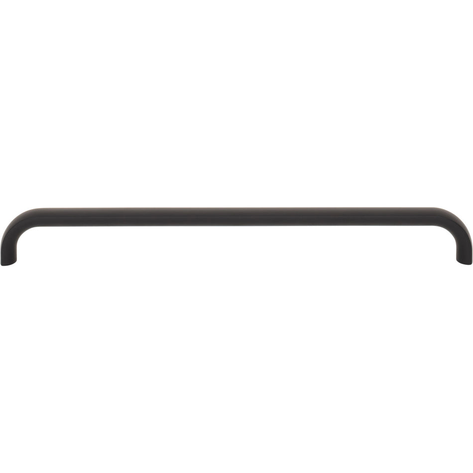 Top Knobs TK3346BLK: 8-13/16" Brockwell D-Handle Cabinet Pull - Flat Black
