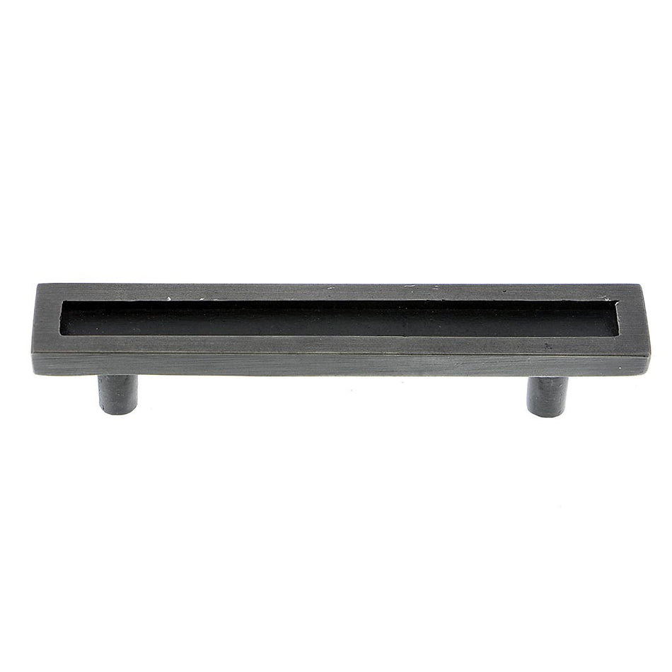 Hawk Hill 423SS: 5-1/2" cc Border Cabinet Pull - Brass