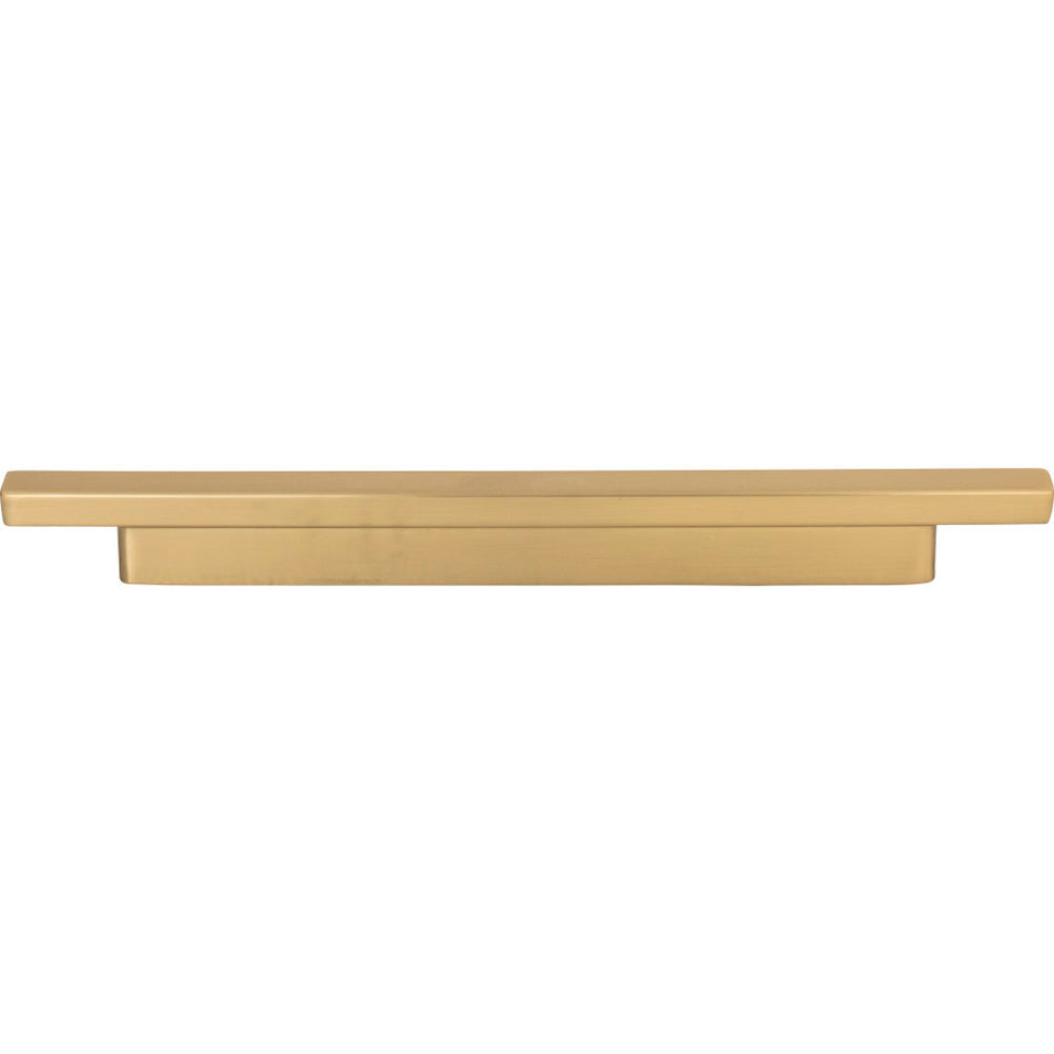 Atlas 428-WB: 6-5/16" cc or 7-9/16" cc Tom Tom Cabinet Pull - Warm Brass