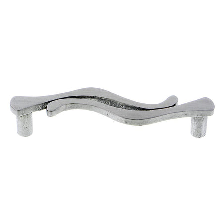 Hawk Hill 428SS: 4-3/8" cc Curves Cabinet Pull - Brass